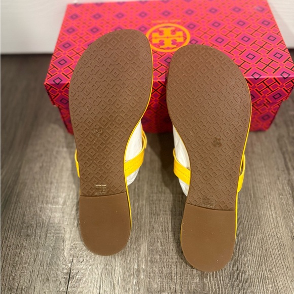 Tory Burch Miller Sandals In Limone Color